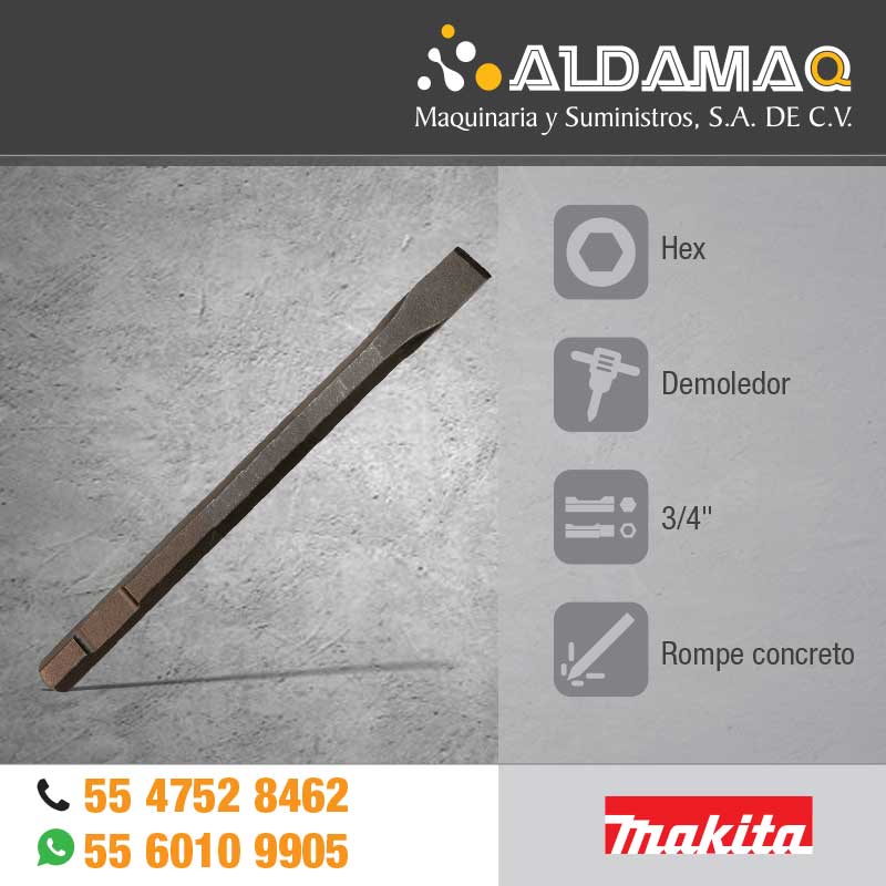 Pulseta Makita 3/4 Hex Punta Cincel 751224-A
