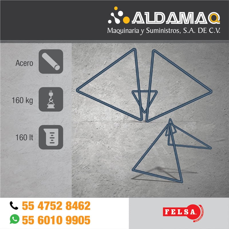 Juego de Triángulos Elevadores para Vogue de 160 Lts