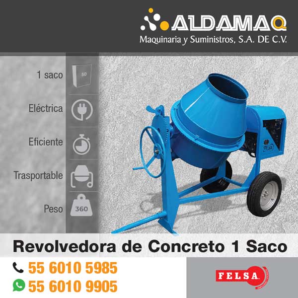 Revolvedoras Concreto FELSA 1 Saco Eléctrica